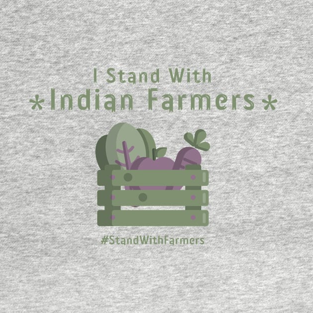 Stand With Indian Farmers Tees by BeeZeeBazaar